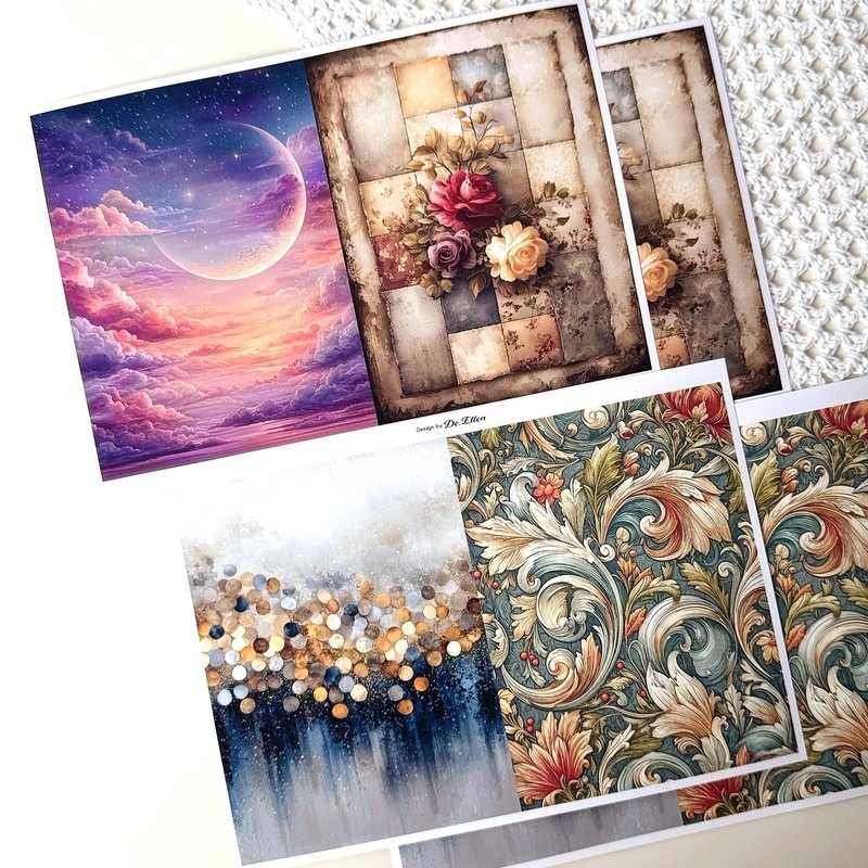 Z632 - a variety of background - สติกเกอร์ - กระดาษ 