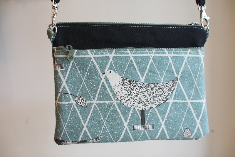 [Good Day] hand-made spring bird five-layer package / multi-purpose bag / universal bag / grocery bag / tool bag / small package / gift - กระเป๋าแมสเซนเจอร์ - ผ้าฝ้าย/ผ้าลินิน หลากหลายสี
