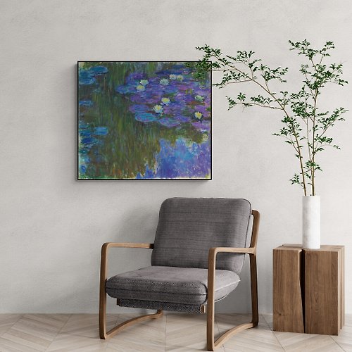 LIGHTO 光印樣 【印象派掛畫】莫內 Monet: 睡蓮 Nympheas en fleur