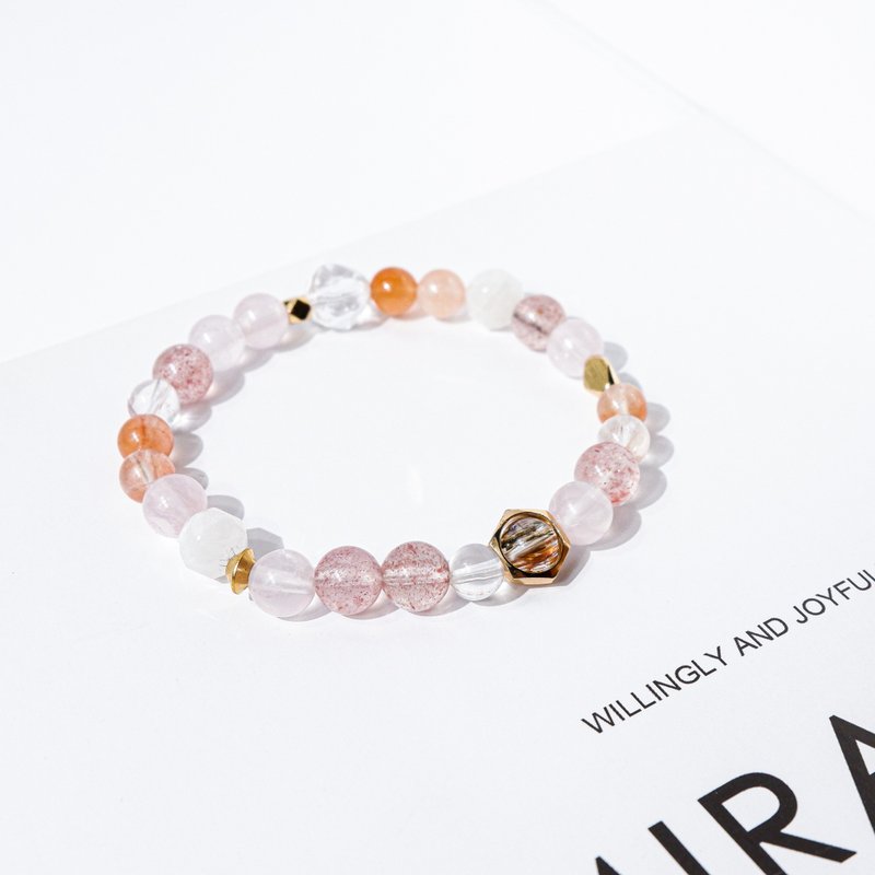 Pink Love-Urban Series Crystal Bracelet - สร้อยข้อมือ - คริสตัล สึชมพู