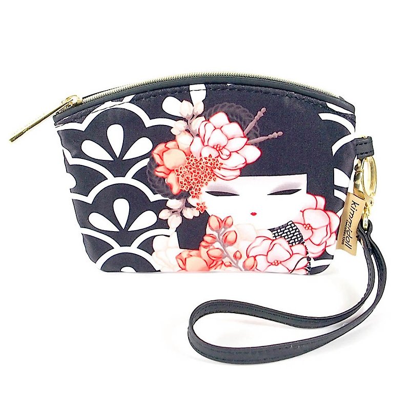Coin Purse-Kayo, the Good and the Beautiful [Kimmidoll Coin Purse] - Coin Purses - Genuine Leather Black