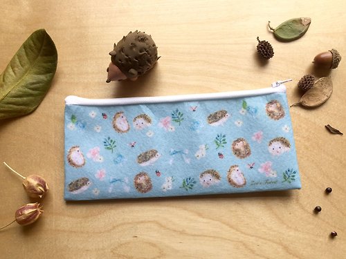 Zoe's forest森林小舖 Zoes forest 小刺蝟毛氈布筆袋 聖誕節交換禮物