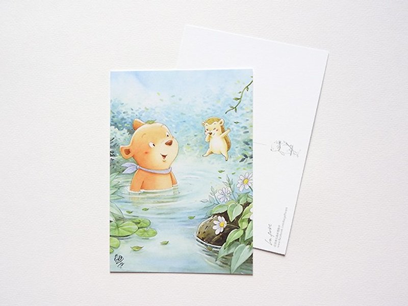 Bagels illustration postcard - our summer - Cards & Postcards - Paper Blue