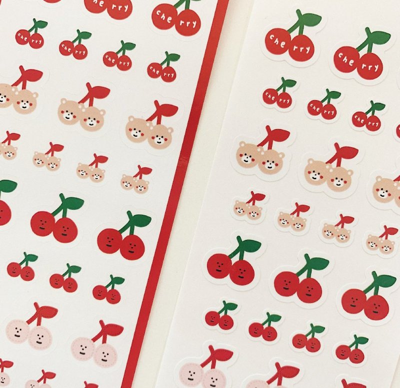Cherry BEBE Sticker Pack / Styling Stickers - สติกเกอร์ - กระดาษ 