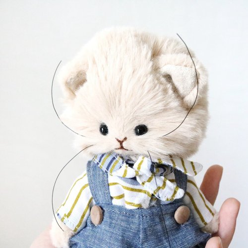 手作りの5関節猫人形アーティストテディベア - ショップ MadebyHinme