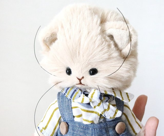 手作りの5関節猫人形アーティストテディベア - ショップ MadebyHinme