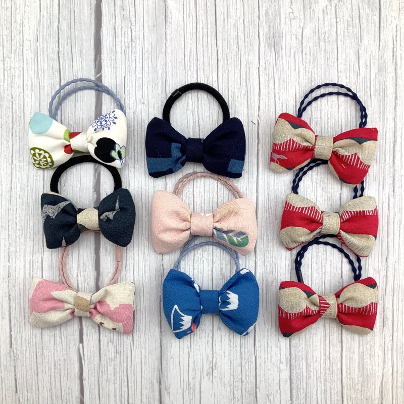 Pure cotton classic bow—hair bundle/hair tie/hair accessory - Hair Accessories - Cotton & Hemp 