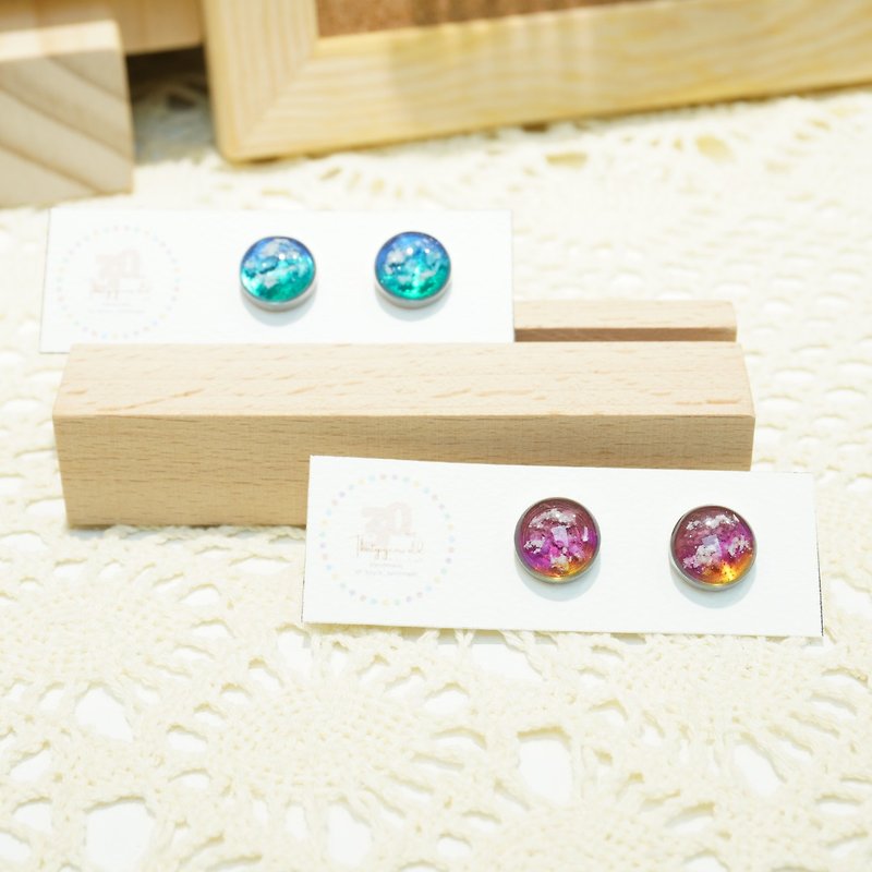 clear sky earrings - ต่างหู - สแตนเลส หลากหลายสี