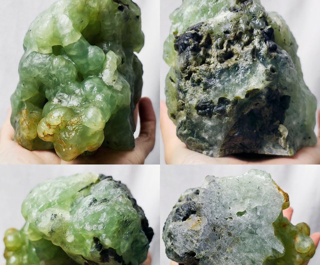 プレナイト（ぶどう石） 希望 招財 成功 ハートチャクラ 原石 置物