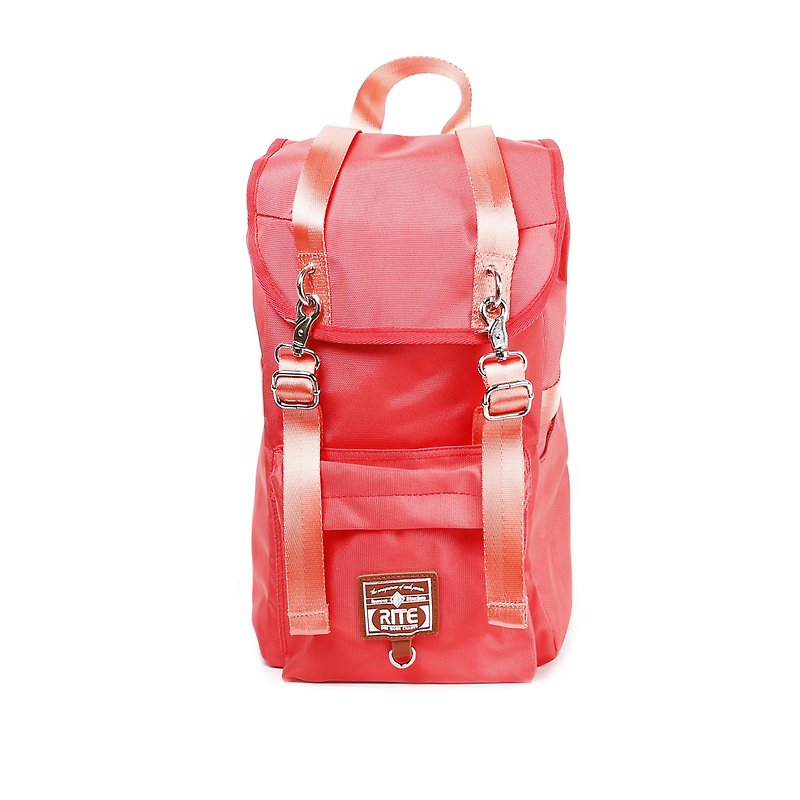 2016RITE 軍袋包(M)║尼龍橙紅║ - 後背包/書包 - 防水材質 紅色