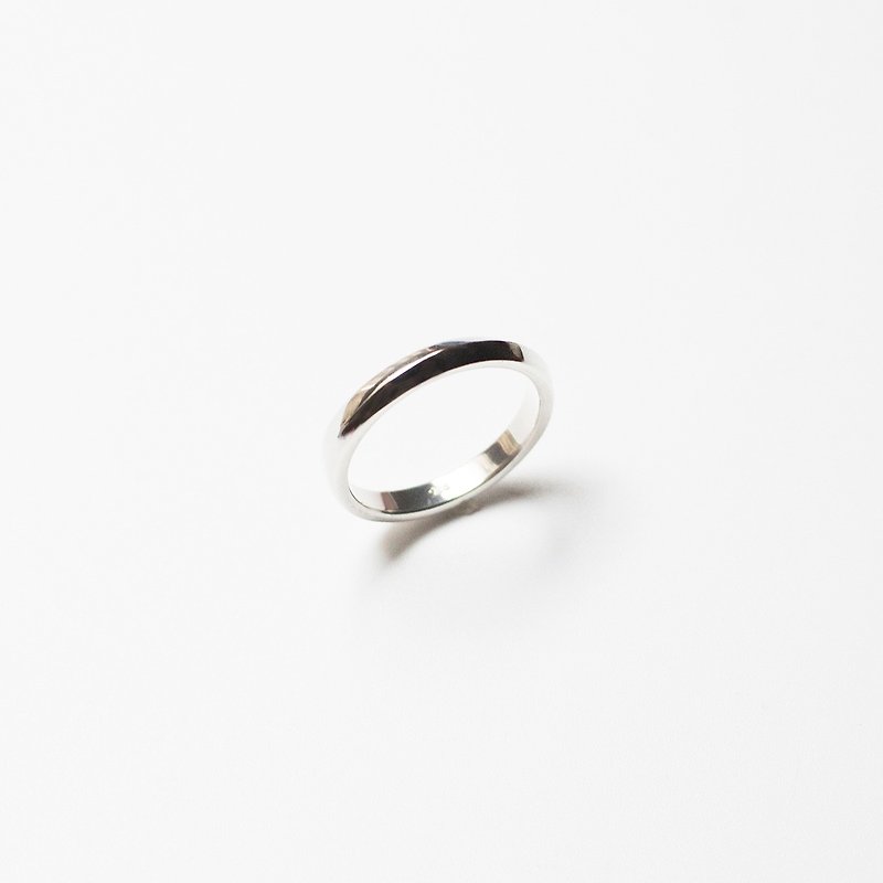 925 Silver Knife Edge Ring / Christmas gift - แหวนทั่วไป - เงินแท้ สีเงิน