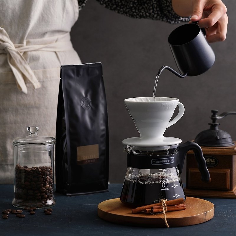 大隱珈琲 自慢 單品系列 嚴選咖啡豆 (半磅) x 3入 - 咖啡/咖啡豆 - 新鮮食材 黑色