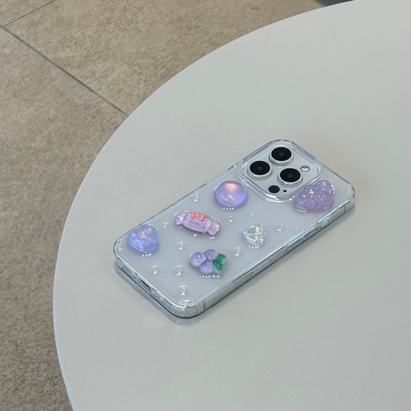 clear purple phone case - 手機殼/手機套 - 其他材質 
