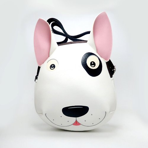pipo89-dogs-cats Bull terrier crossbody bag is compact fro carrying mobile phones.