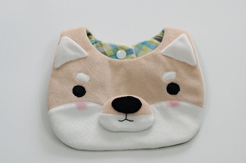 Bucute Xiaochai saliva towel / baby's full moon gift / saliva towel / full moon - Bibs - Polyester Khaki