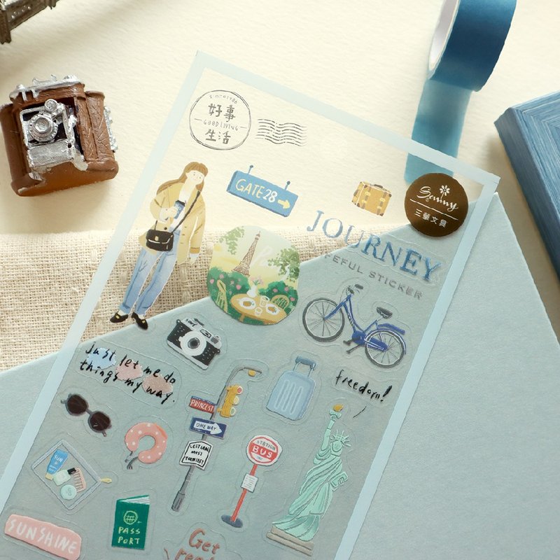 Good things life / double transparent decorative stickers (6 pictures) - สติกเกอร์ - วัสดุอื่นๆ 