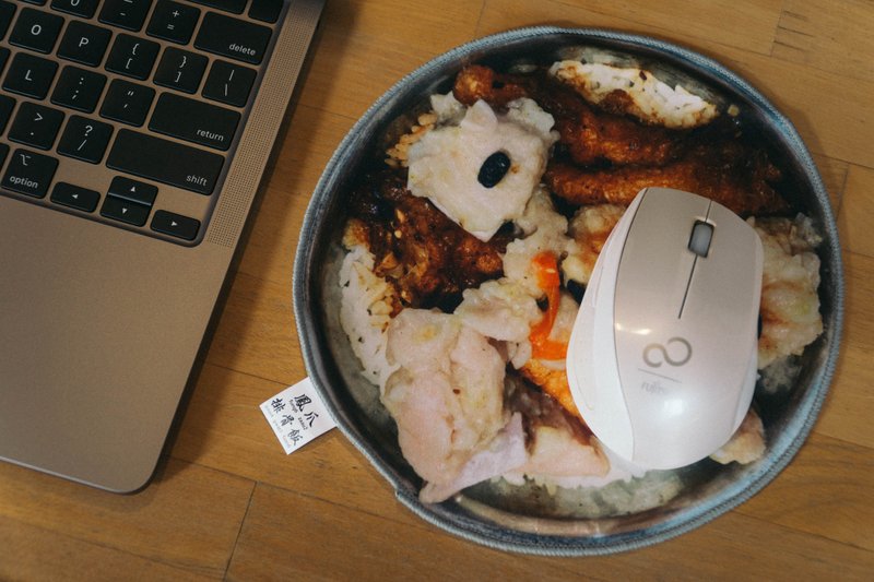 JS009~ 鳳爪排骨飯毛巾Mouse Pad - 其他 - 其他人造纖維 多色