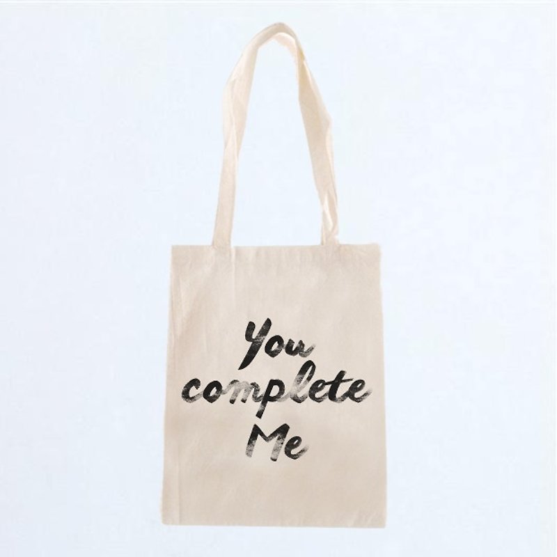 ICARUS Icarus original trend design bag/canvas bag/laptop bag/shoulder/portable YOU COMPLETE ME - Messenger Bags & Sling Bags - Cotton & Hemp 