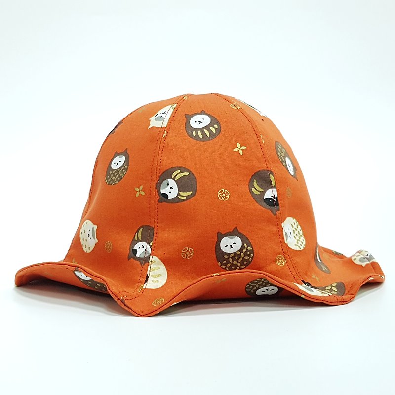 Big Lily Flower Hat - Round Cat 2018 Summer New Item # Sunscreen # Flower Cap - Hats & Caps - Cotton & Hemp Orange