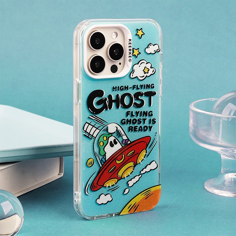 宇宙船を飛ぶ小さな幽霊のiPhoneケース - スマホケース - その他の素材 