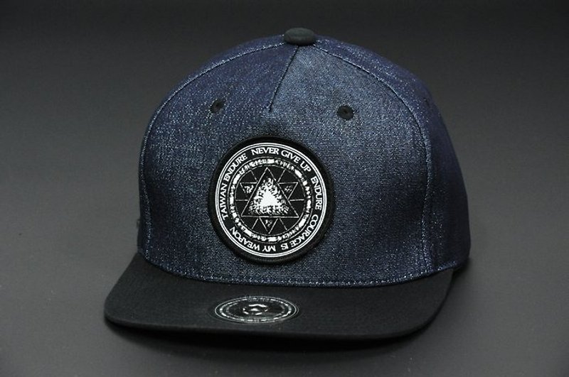 Hexagon magic symbols/Glitter Denim Dark Blue/Baseball Cap - หมวก - ผ้าฝ้าย/ผ้าลินิน 