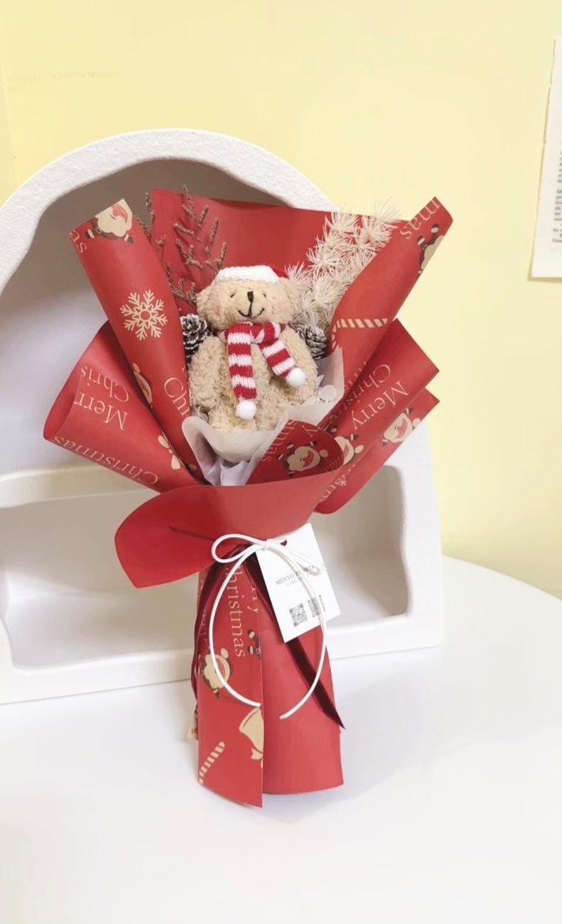 【聖誕禮物】聖誕乾燥花束 永生花束 不凋花 交換禮物 - 乾燥花/永生花 - 植物．花 