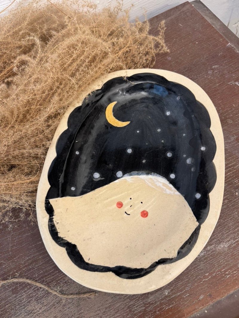 雪融山頭首飾盤 - 手鍊/手環 - 陶 白色