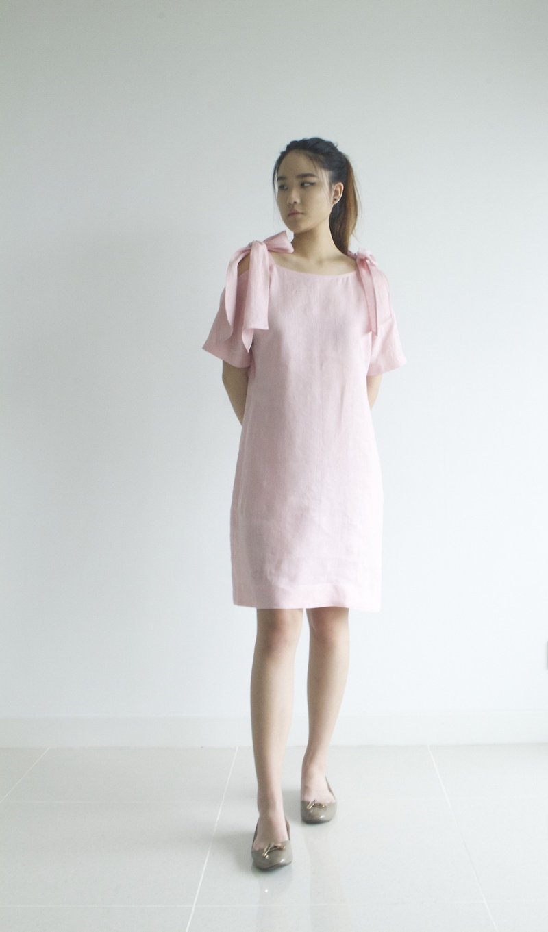 Made to order linen dress / linen clothing / long dress / casual dress E39D - 洋裝/連身裙 - 亞麻 