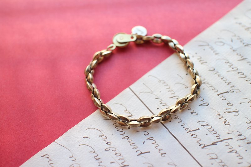 Rome-Brass bracelet - สร้อยข้อมือ - ทองแดงทองเหลือง สีทอง