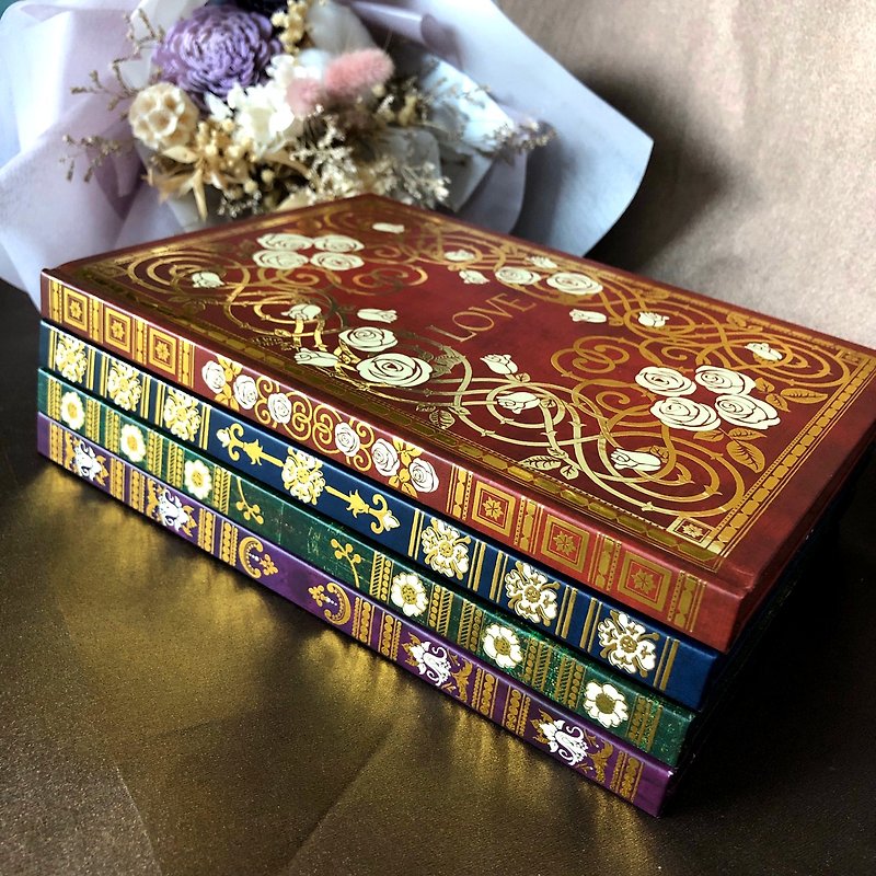 Classical Baroque Hardcover Notebook with Notebook in 4 Colors