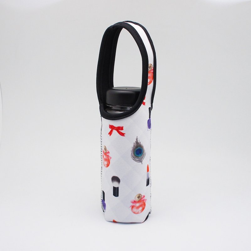 BLR 提把 保溫瓶套 LeLe 聯名款 化妝品 水壺袋 TC43 - 飲料提袋/杯袋/杯套 - 聚酯纖維 白色