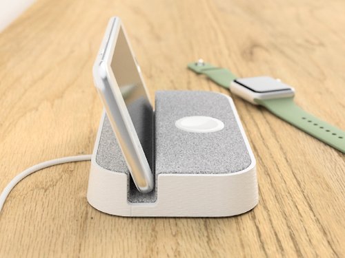 fo-d-craft Simple iPhone and Apple Watch Stand-Felt