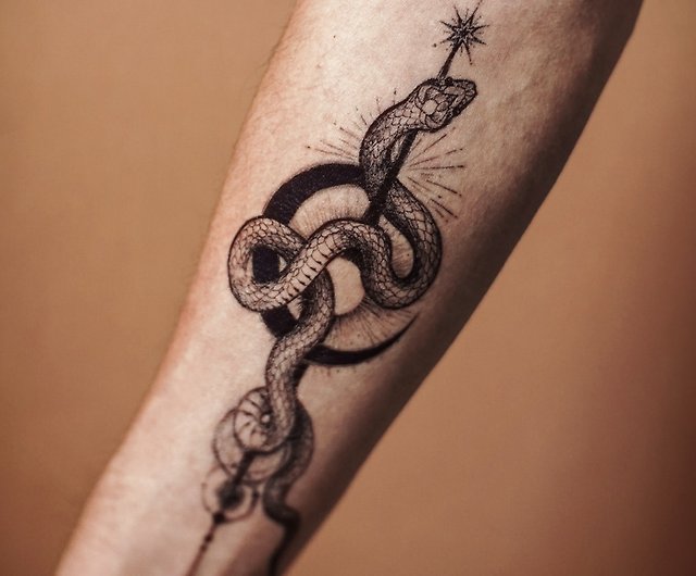 Skull Snake and Peony tattoo for Jennifer  Chris ODonnell Tattoo