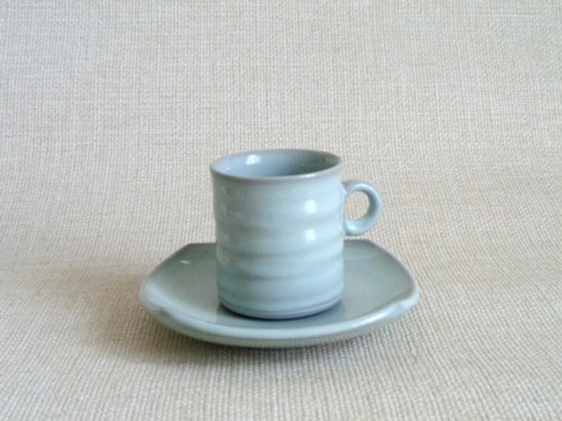Demitasse cup and saucer b - Mugs - Pottery Blue