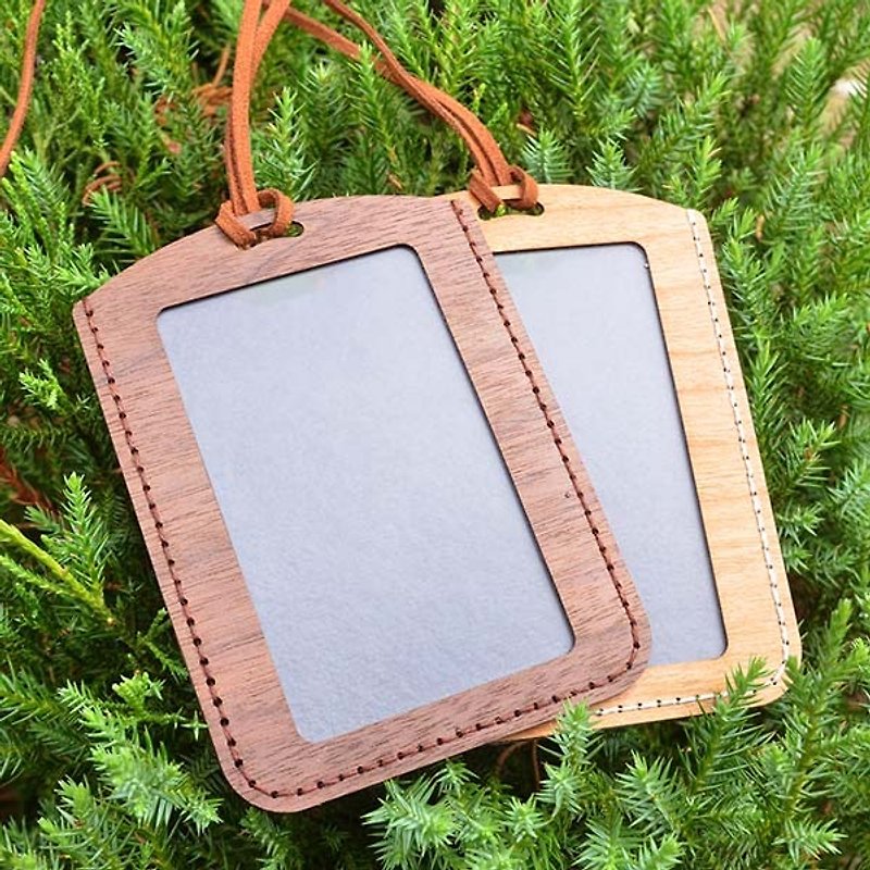【Wood-Design】Woodther ID Card Holder - Card Holders & Cases - Wood Brown