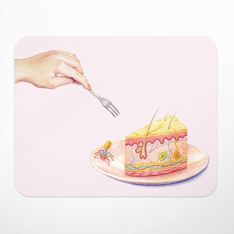 Skin cake mouse pad, scientific gift/gift for physicians, medical students, nurses, nurses, therapists - แผ่นรองเมาส์ - ไฟเบอร์อื่นๆ 