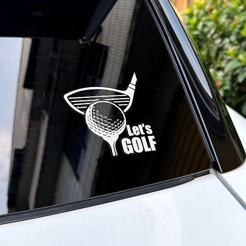 反光屋FKW 高爾夫球 運動 車貼 反光貼紙 汽車貼紙 防水耐曬 撕除不殘膠
