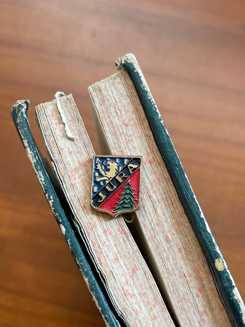 老又好古董珠寶 Vintage 法國聖誕樹動物徽章別針 b602 - 胸針 - 其他金屬 金色