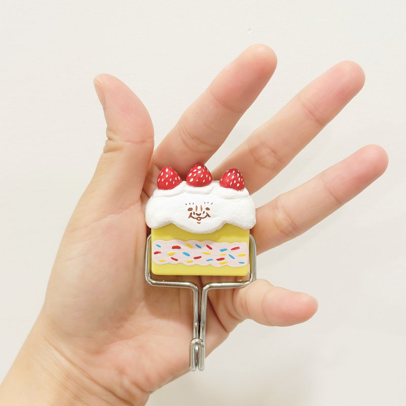 Hand-kneaded clay cake strong magnet hook - ตะขอที่แขวน - ดินเหนียว สีเหลือง