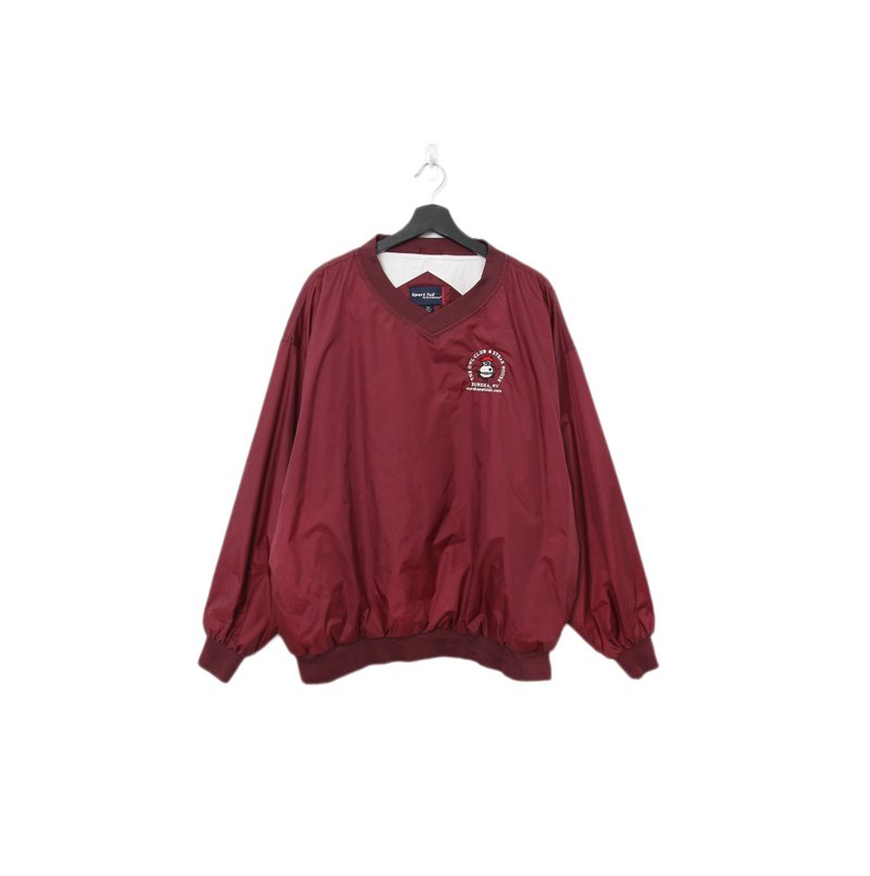 Back to Green - Windbreaker Pullover Deep Wine Red f-19 // vintage - Other - Polyester 