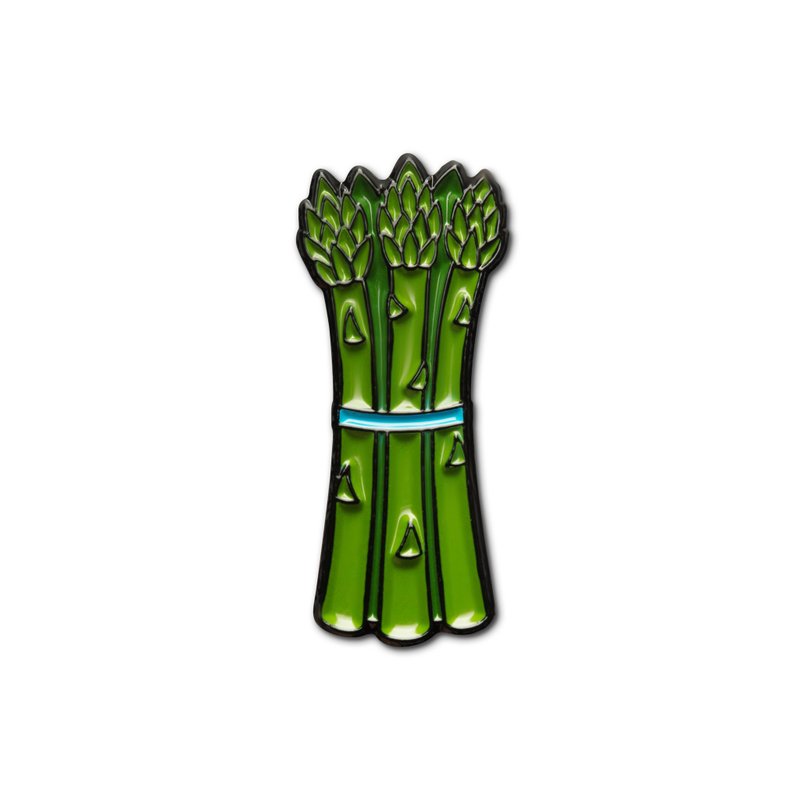 Enamel Pin Asparagus - 徽章/別針 - 琺瑯 