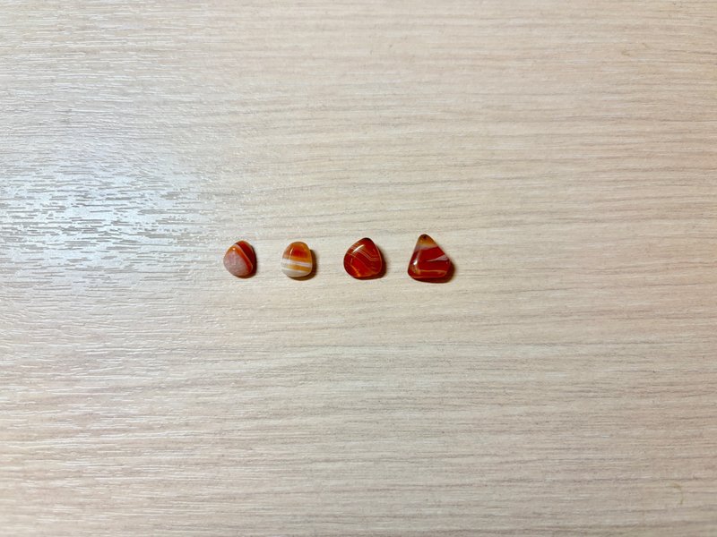 wu31509 customer order 2 pairs of red agate earrings - Earrings & Clip-ons - Semi-Precious Stones Red