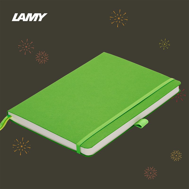【客製服務】LAMY 鋼筆用軟式A6筆記本 / notebook 狩獵系列 綠色 - 筆記本/手帳 - 紙 綠色
