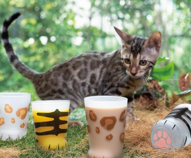 フランス製!ガラスの入れ物 猫モチーフ うっとうしい