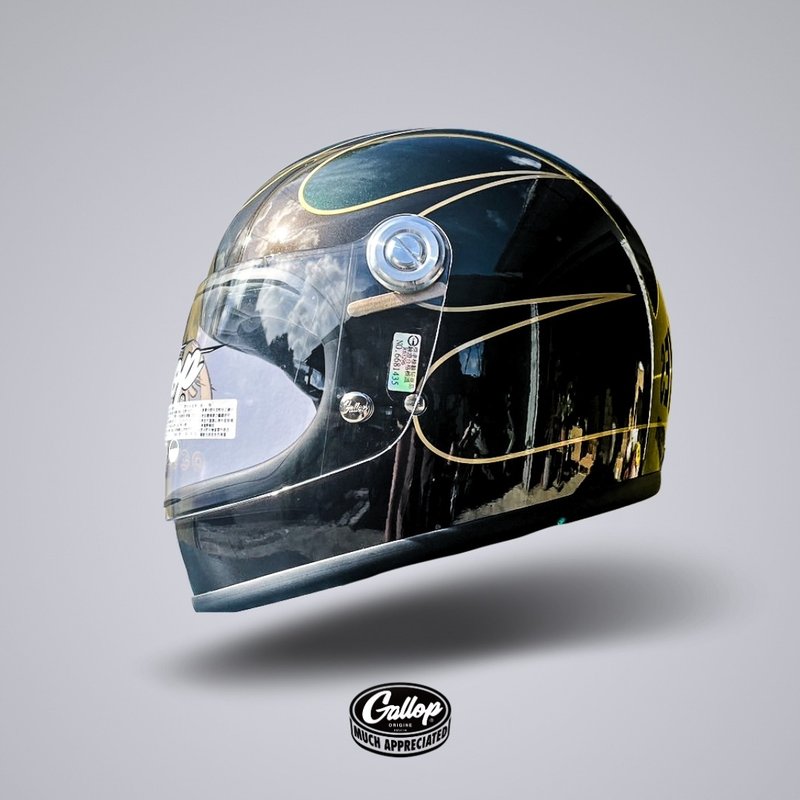 GALLOP TRACK SAFETY HELMET 1932 樂高帽 橄欖綠 - 安全帽 - 其他材質 