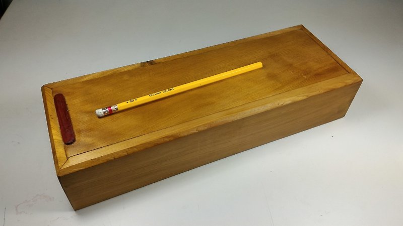 台灣黃檜(扁柏)長版抽拉式檜木盒 - 筆盒/筆袋 - 木頭 