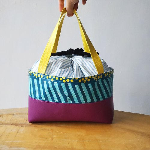 ANITAJEWEL 免水洗餐袋 保溫保冷餐袋 環保袋 野餐袋 日本設計防水布 彩繪