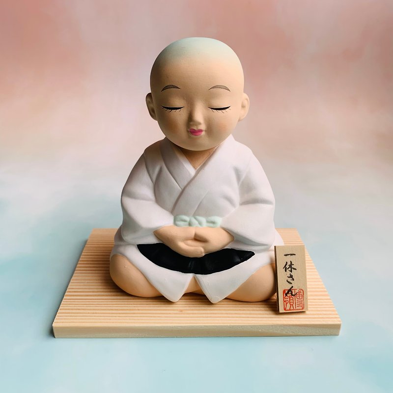 Monk Ikkyu-a must for candidates-represents intelligence/wisdom/passing the exam-Japanese mascot - Other - Pottery 
