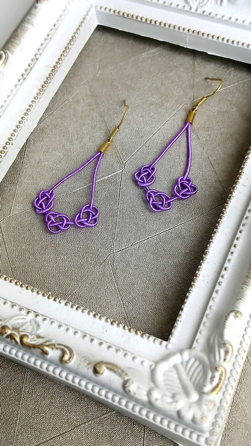 Water pull accessories - Earrings & Clip-ons - Paper Purple