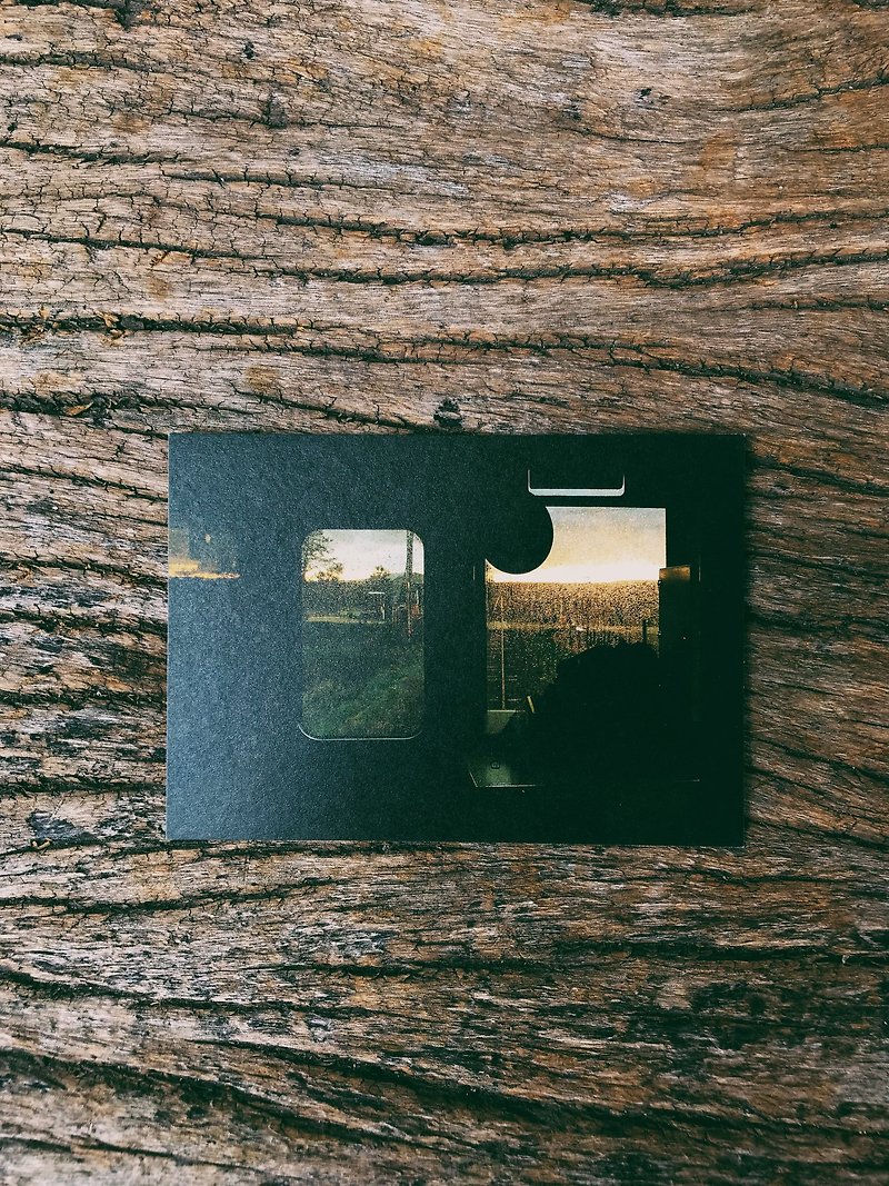 世界の風景。北海道鉄道ツアー写真ポストカード車窓からの緑の島の風景 - カード・はがき - 紙 